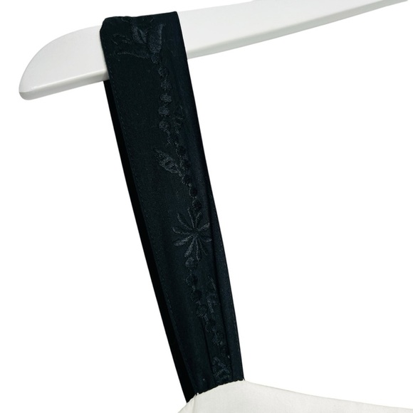 Johnny Was Mel Embroidered Midi Dress Black White Size M - Picture 5 of 11